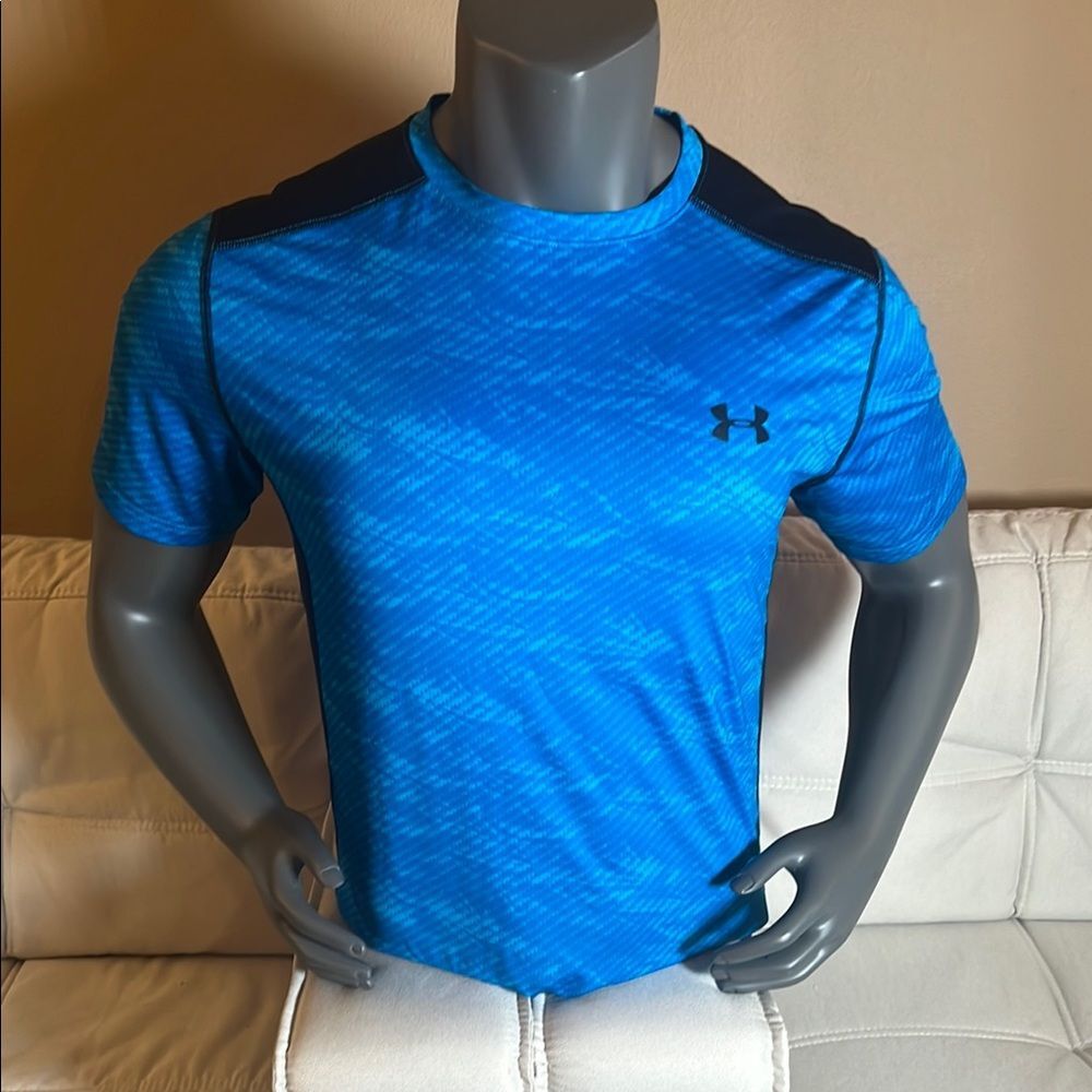 Under Armour Men’s Blue & Black Short Sleeve T-Shirt Size Large